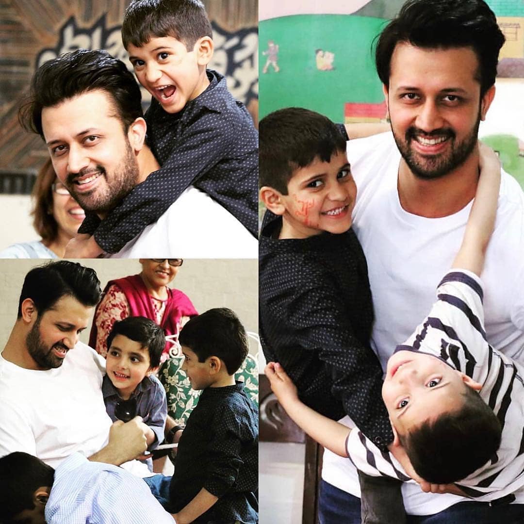 Atif Aslam with his Wife Spent a Day at Sos Children's Village Lahore